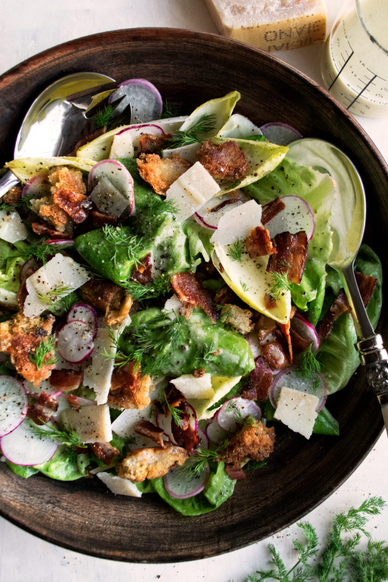 Butter Lettuce Salad with Parmesan Vinaigrette - The Original Dish