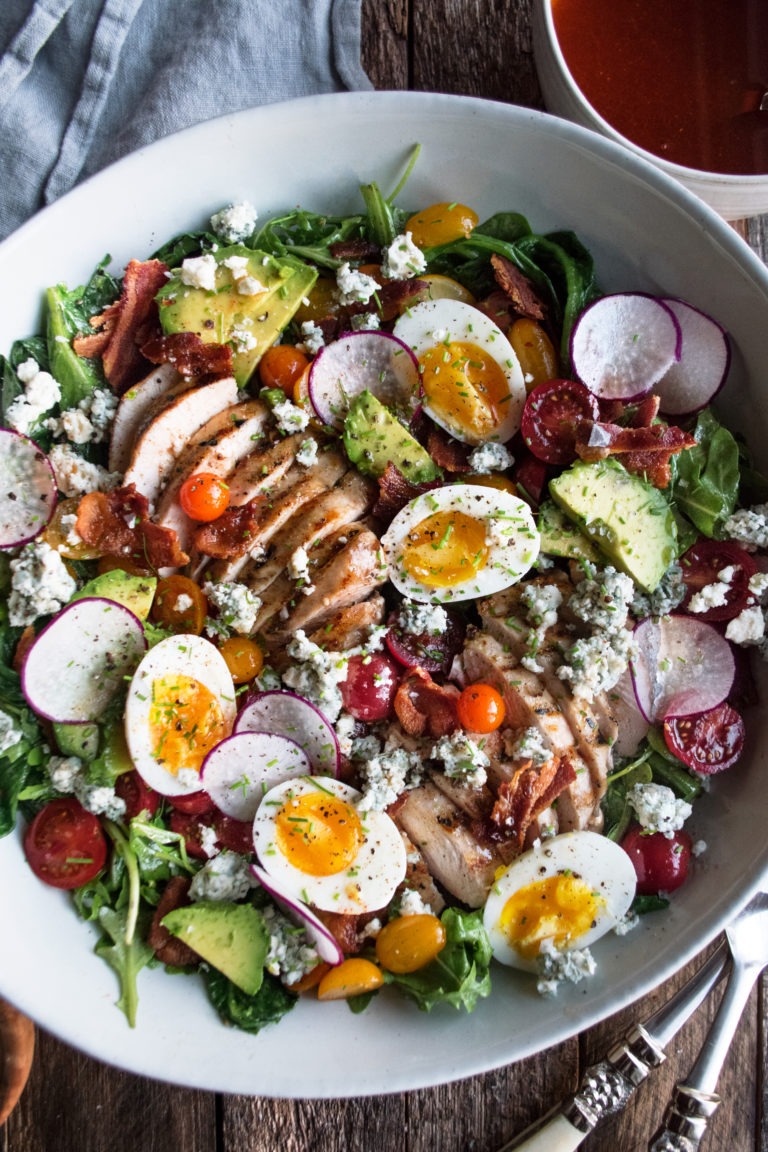 The Best Grilled Romaine Cobb Salad - The Original Dish