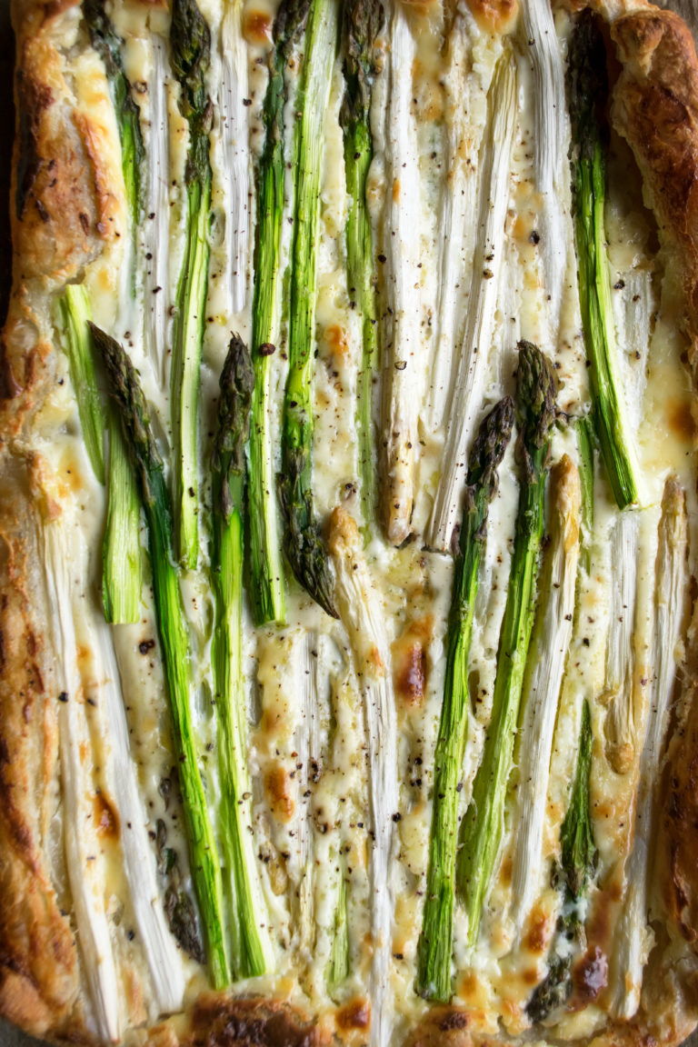 Asparagus Tart with Honey Mustard Sauce - The Original Dish