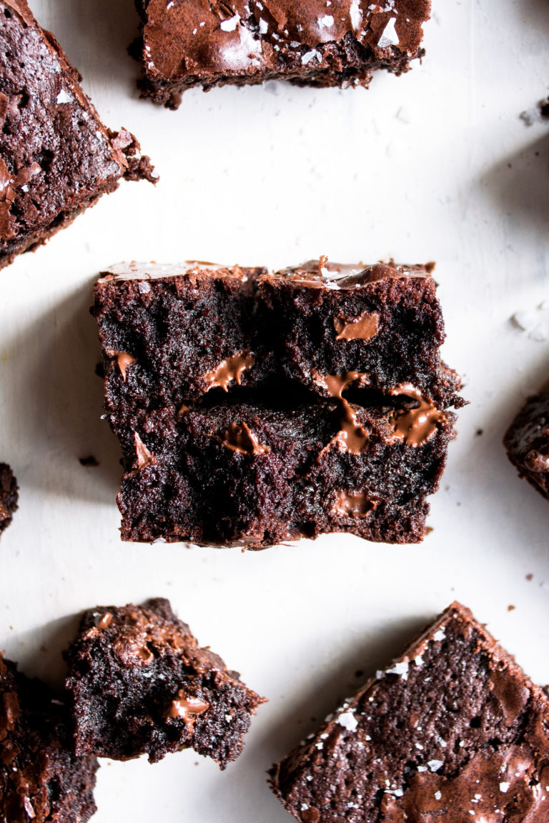 Easy Double Chocolate Fudge Brownies The Original Dish 4780