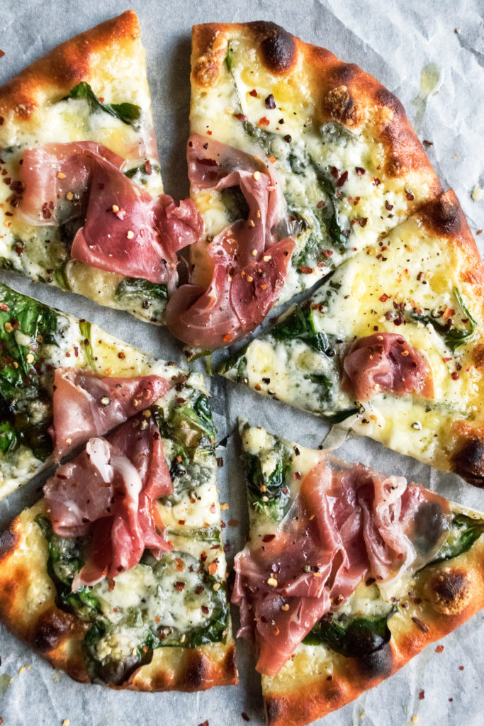 Fontina Spinach Pizza - The Original Dish