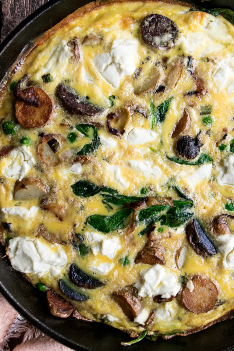 Garden Frittata With Goat Cheese & Potatoes - The Original Dish