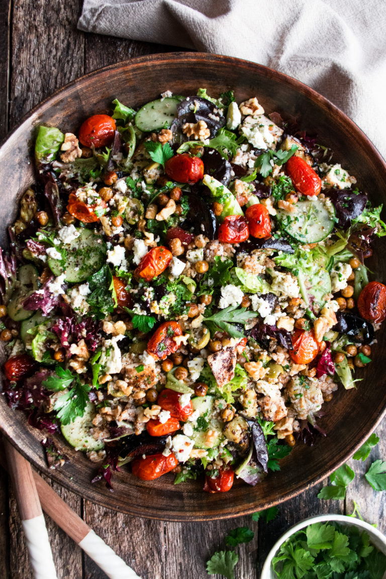 Mediterranean Grilled Chicken Salad with Chimichurri Vinaigrette - The ...