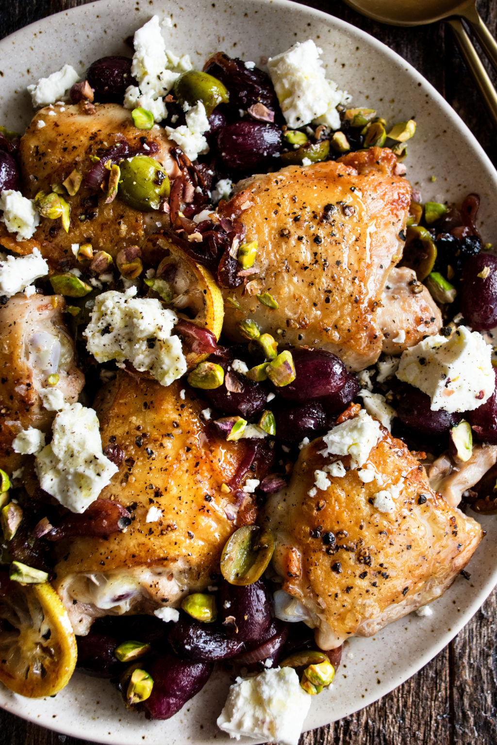 PanRoasted Chicken with Grapes & Olives The Original Dish