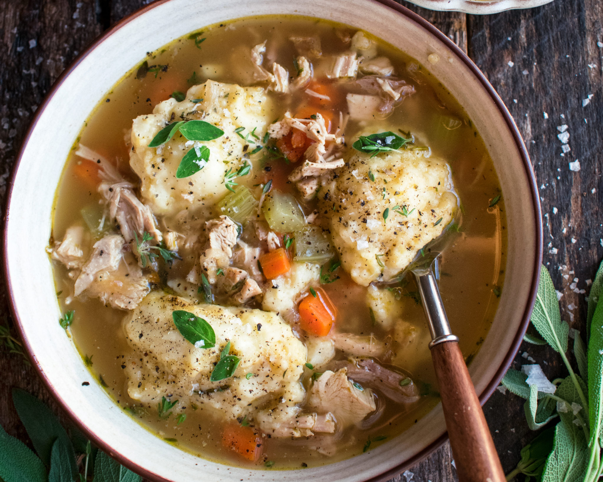 Leftover Turkey & Dumpling Soup - The Original Dish