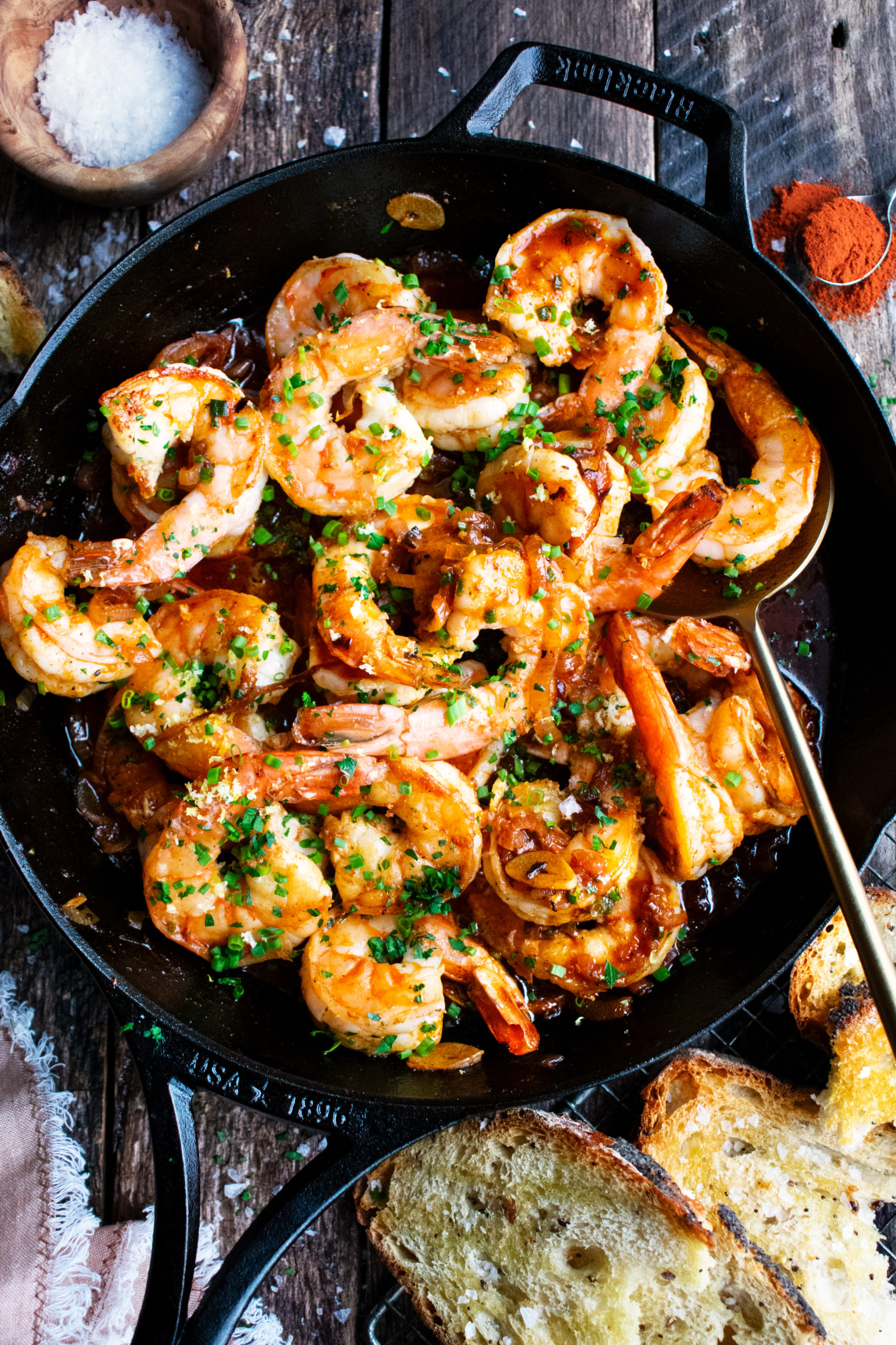 Pan-Roasted Shrimp - The Original Dish