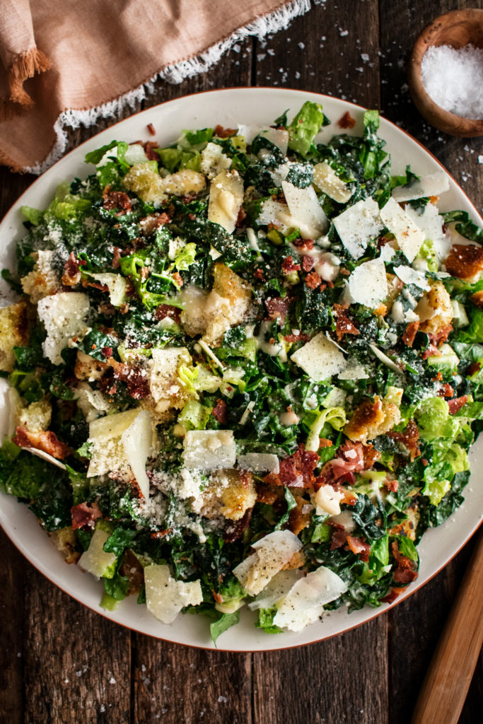 Roasted Garlic & Kale Caesar Salad - The Original Dish