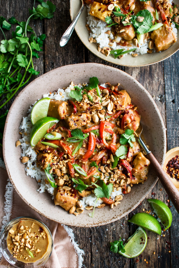 Spicy Thai Peanut Chicken - The Original Dish