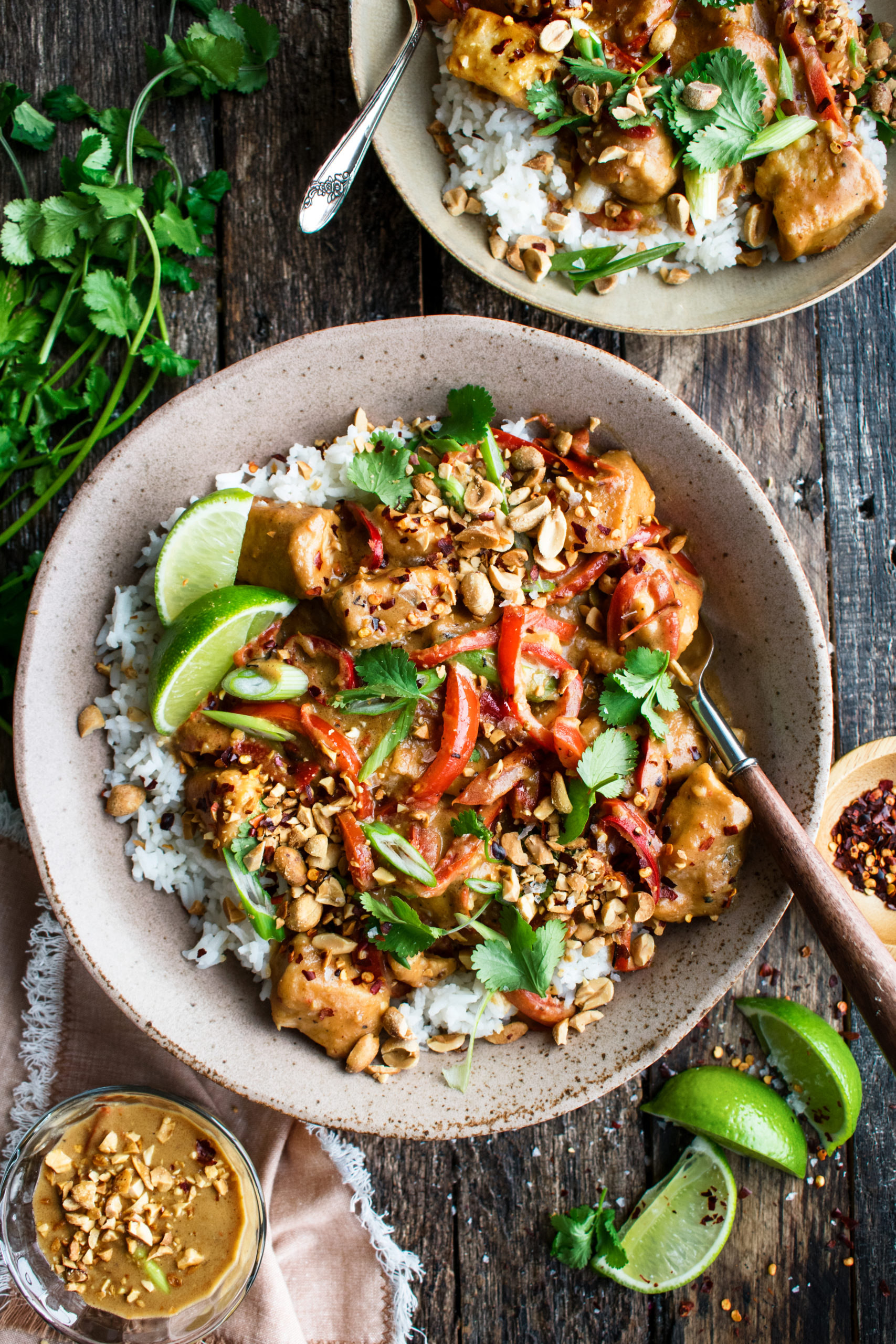 Spicy Thai Peanut Chicken - The Original Dish