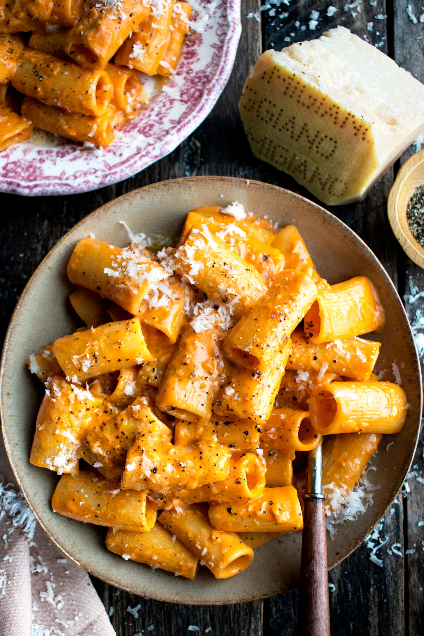 Rigatoni With Creamy Brandy Tomato Sauce - The Original Dish