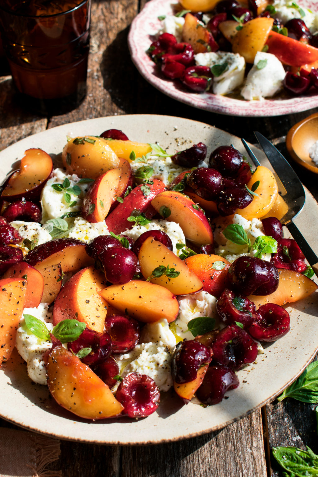 Marinated Stone Fruit Caprese Salad - The Original Dish