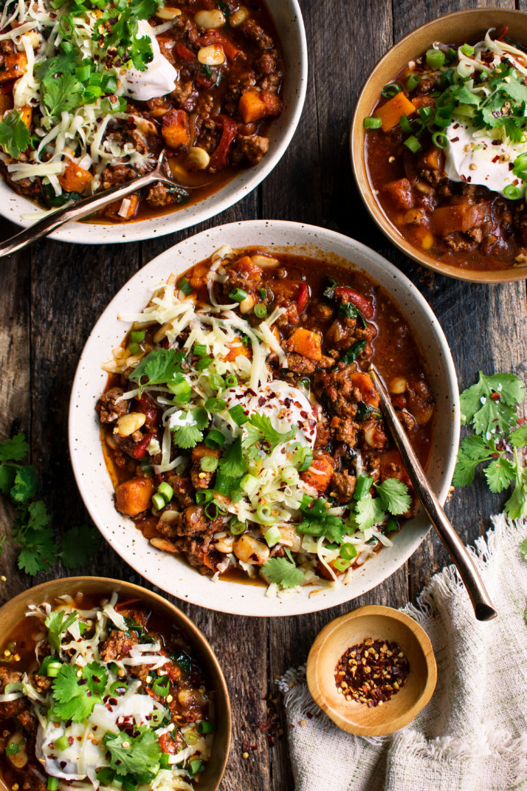 Spiced Lamb Chili with Butternut Squash & Kale - The Original Dish