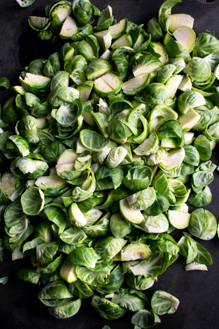 Roasted Brussels Sprout Salad with Rosemary Cider Vinaigrette - The ...