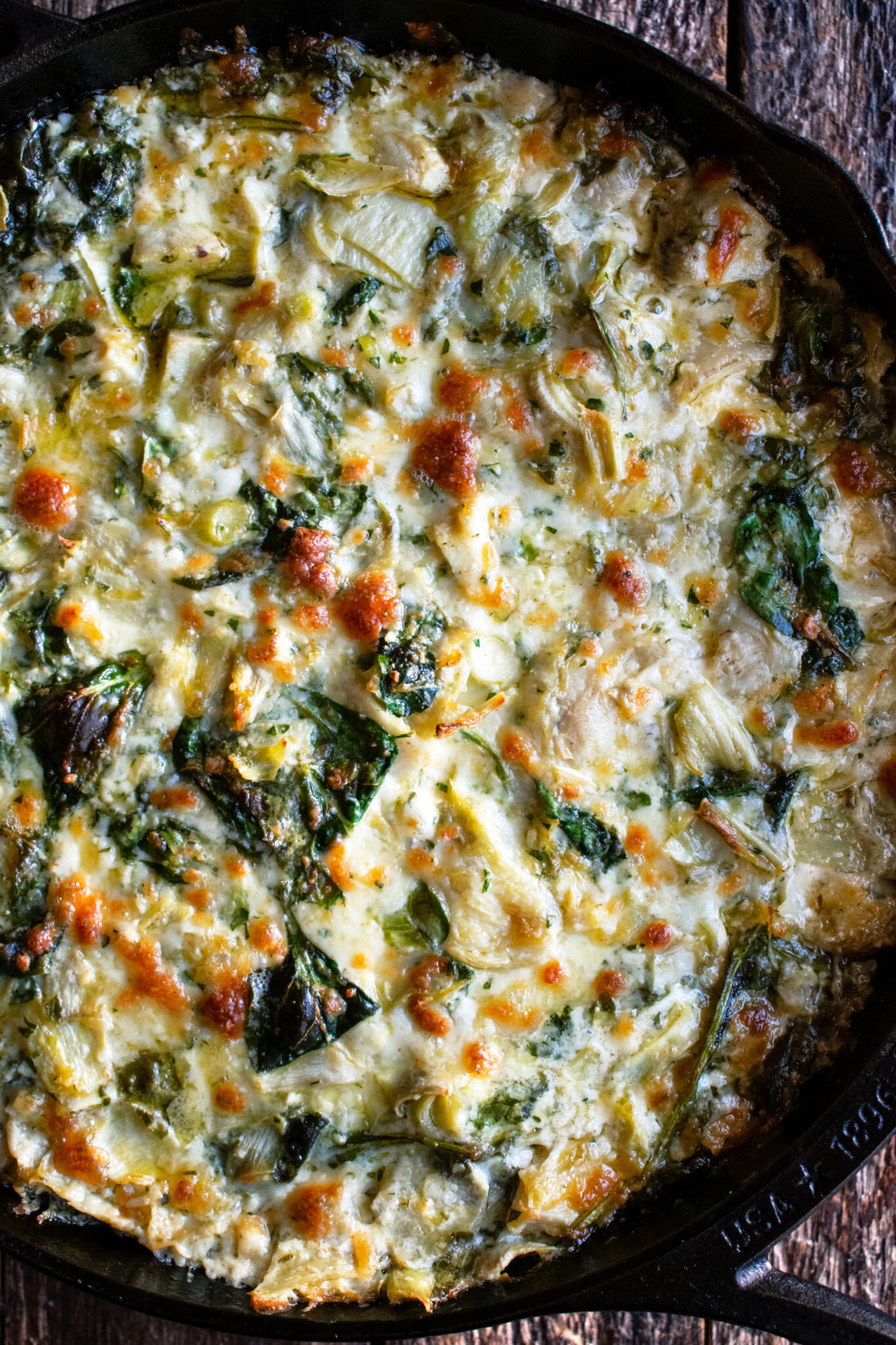 Cheesy Baked Spinach Artichoke Dip - The Original Dish